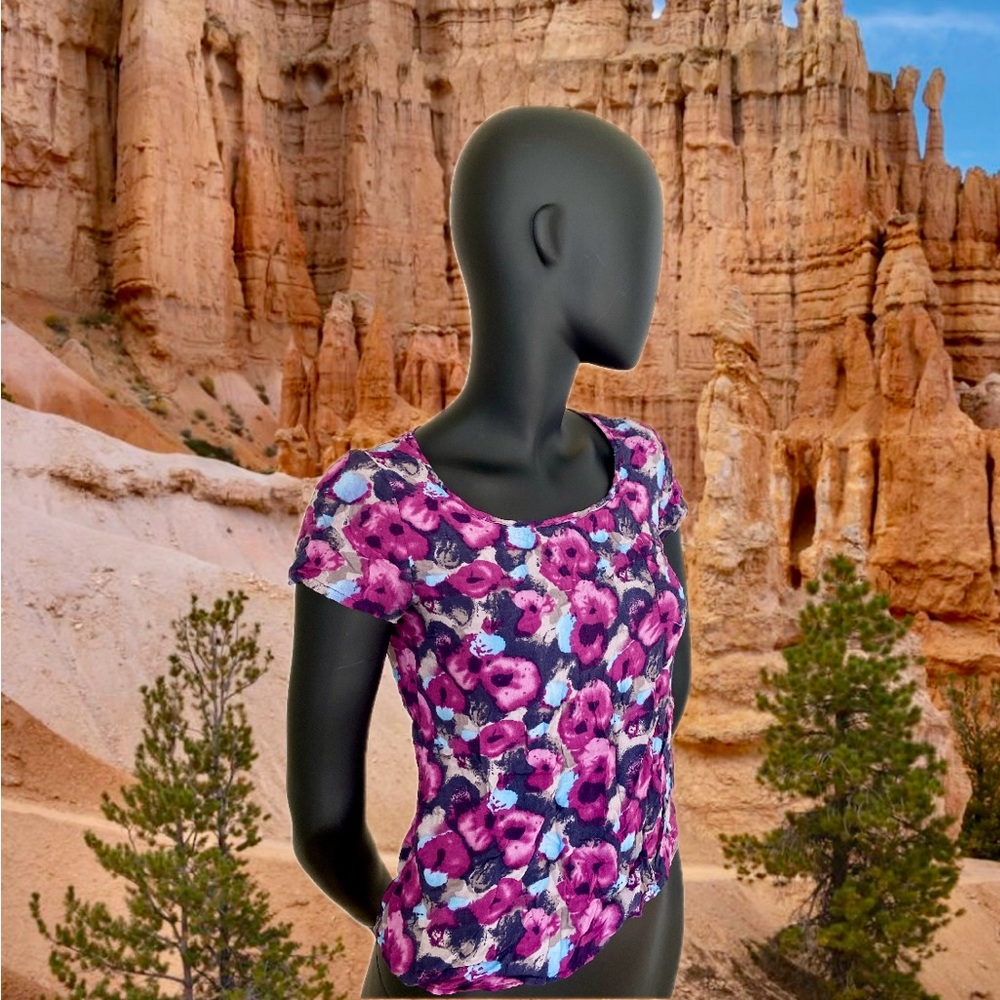 Abstract Floral Top